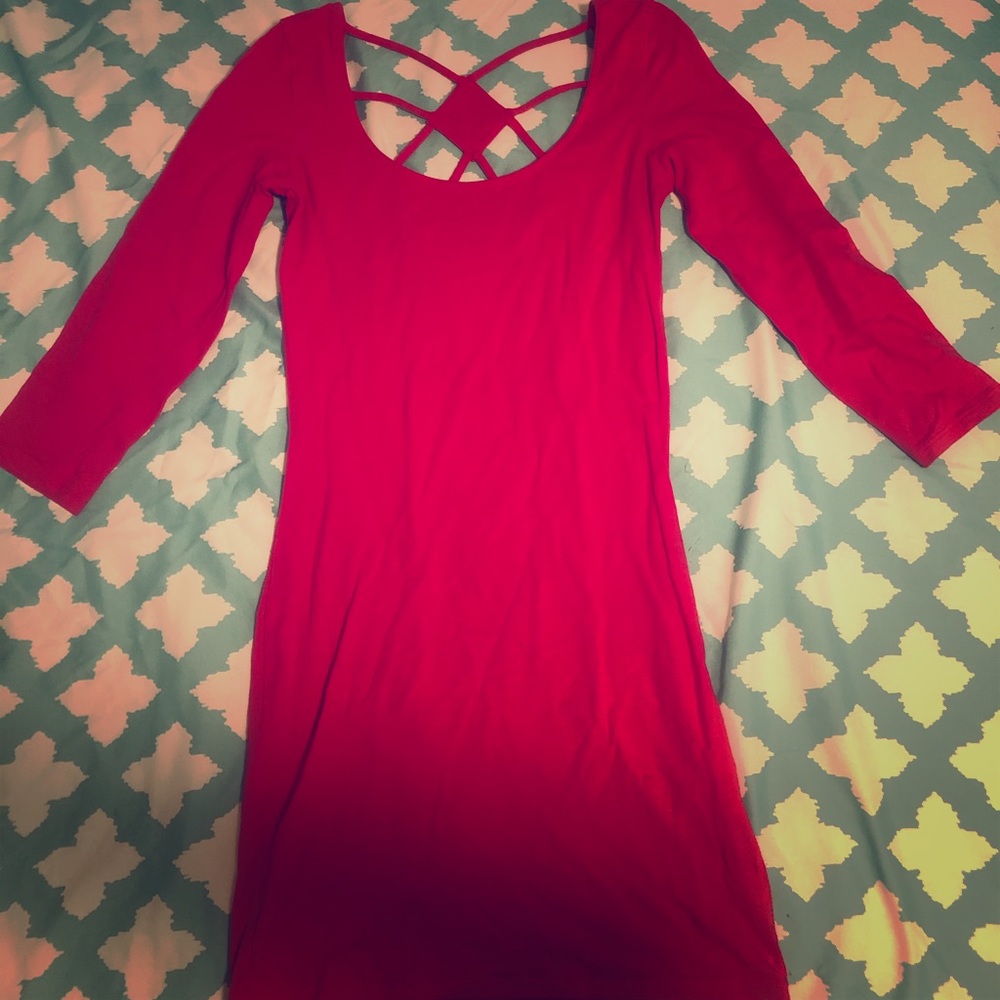 Pink mini dress